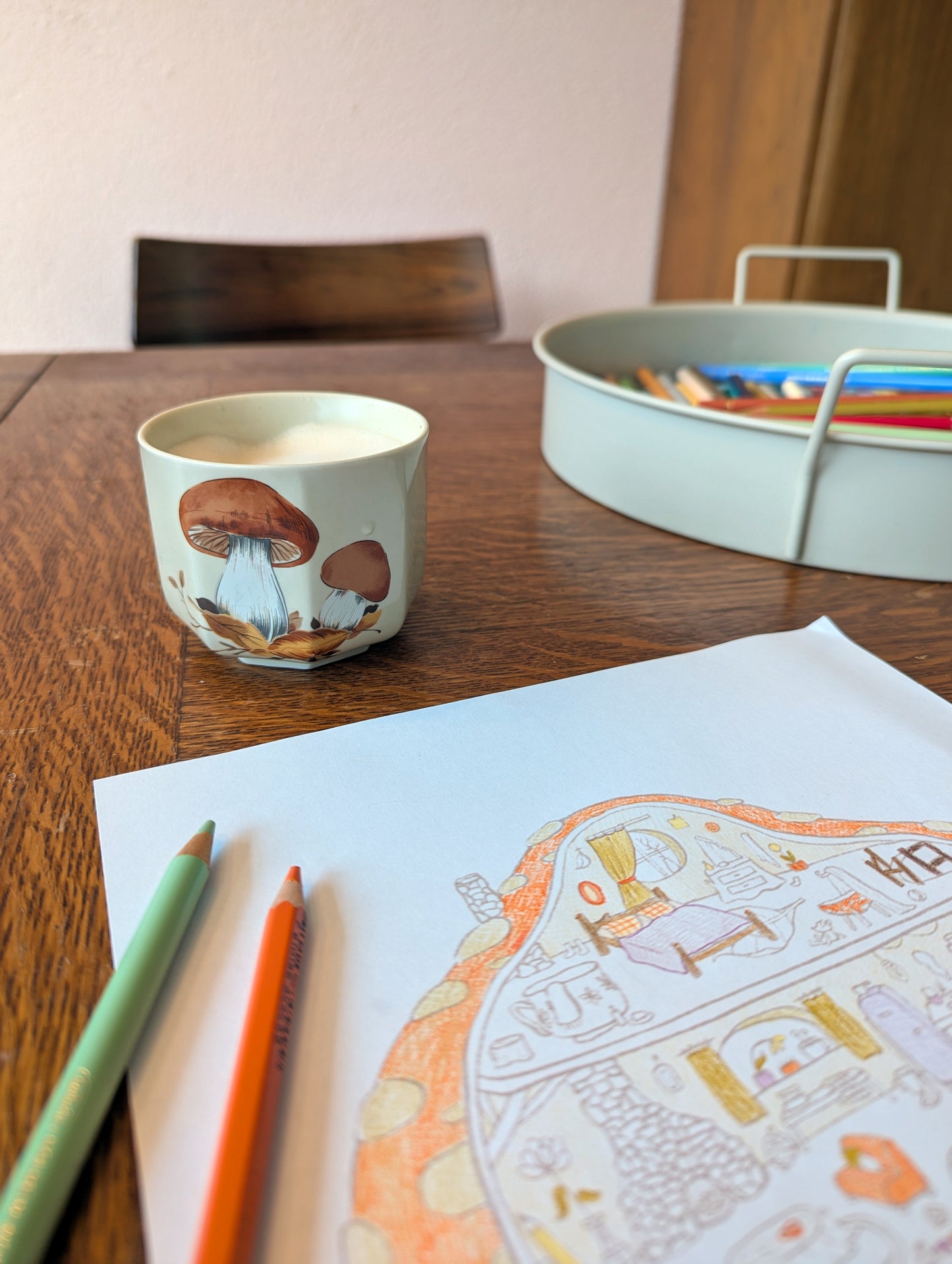 Tiny Christmas Kids Room - Coloring page