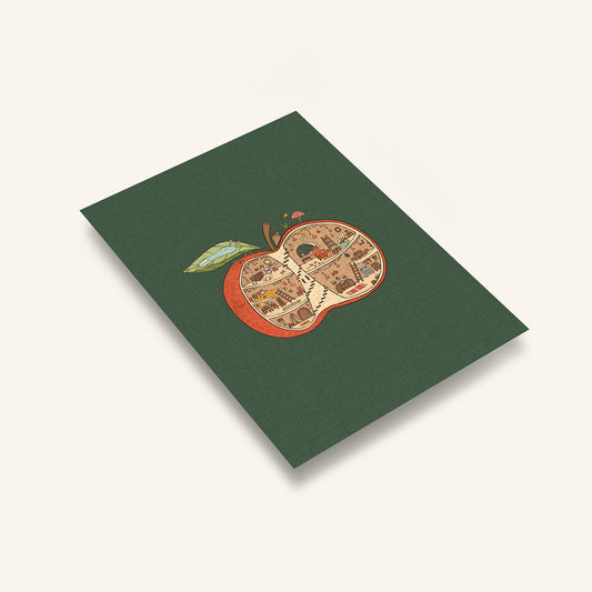 Tiny Apple Cottage print - A4
