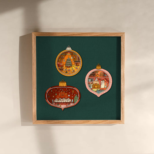 Cozy Tiny Christmas print - 40 x 40 cm