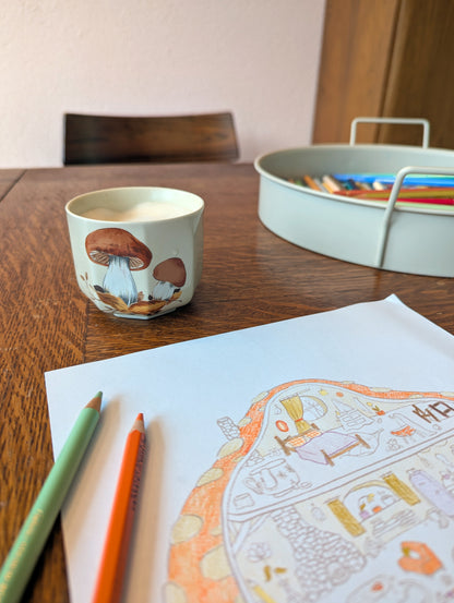 Tiny Christmas Craft Room - Coloring page