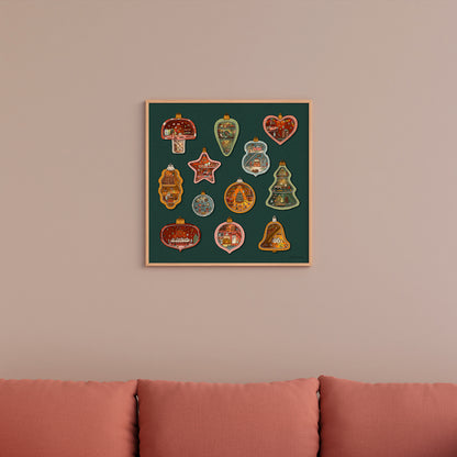 Merry Little Christmas Print - 40 x 40 cm