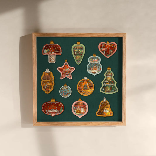 Merry Little Christmas Print - 40 x 40 cm