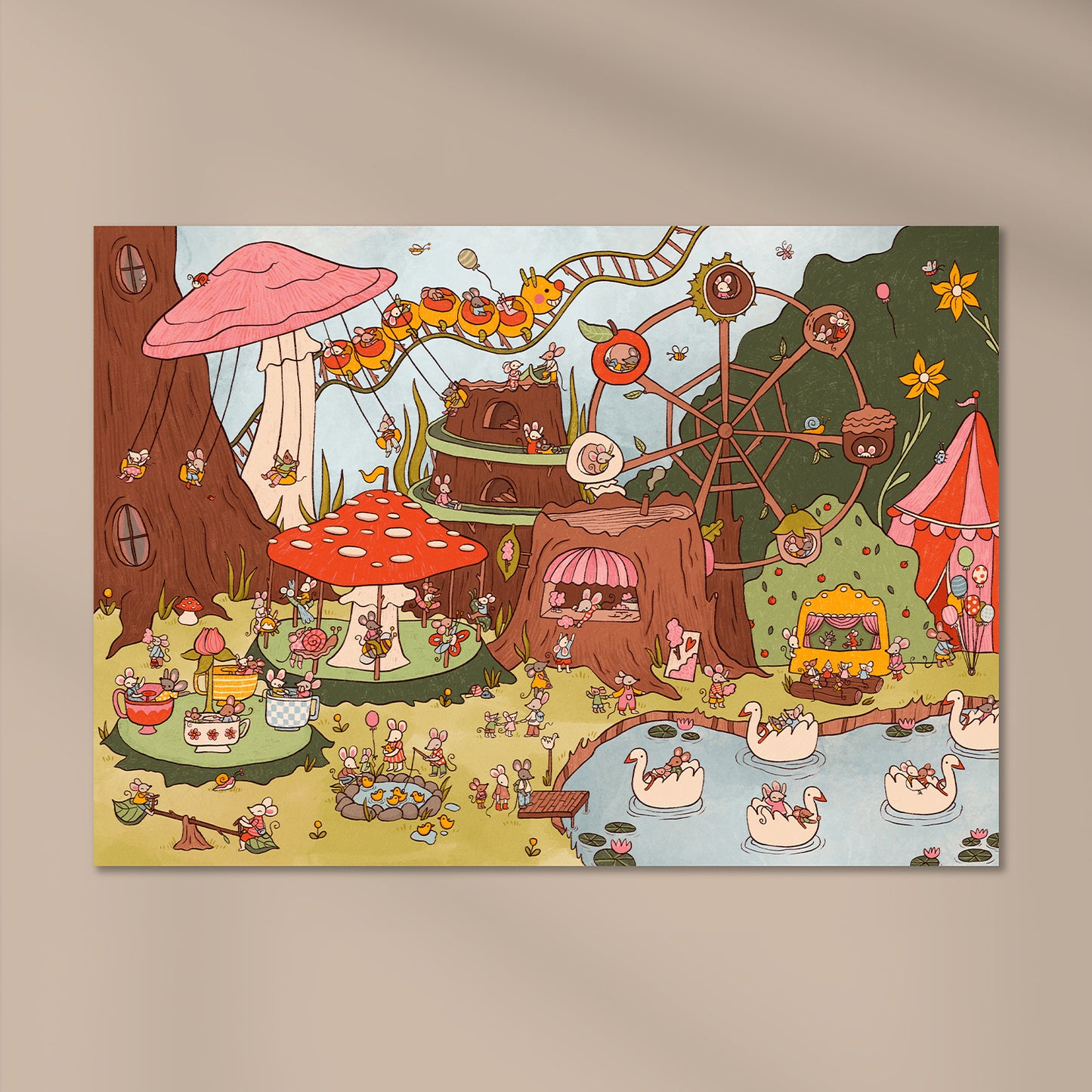 Mouse Fun Fair print