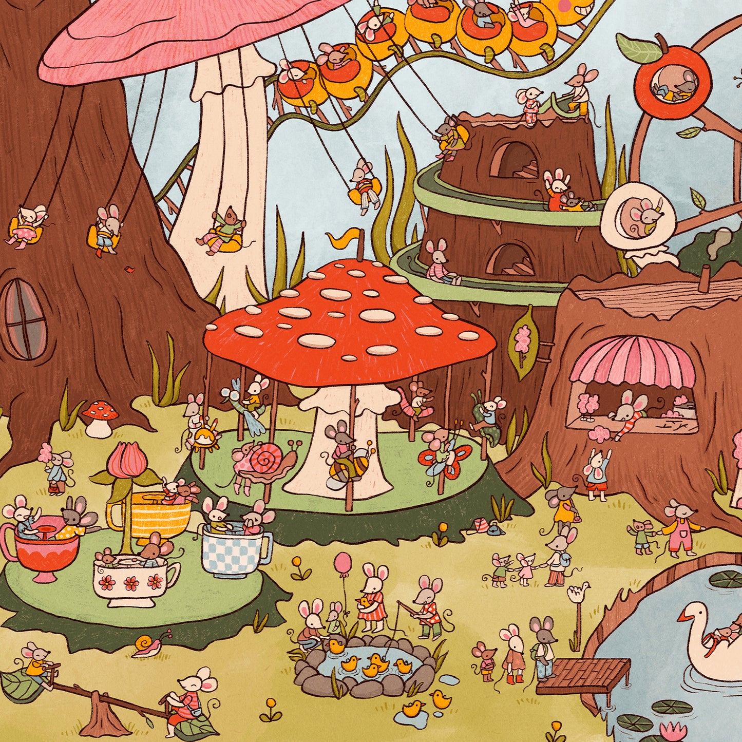 Mouse Fun Fair print