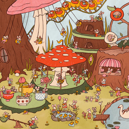Mouse Fun Fair print