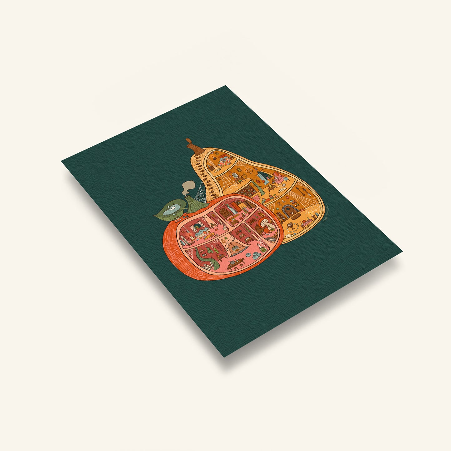 Tiny Pumpkin Cottage - A4