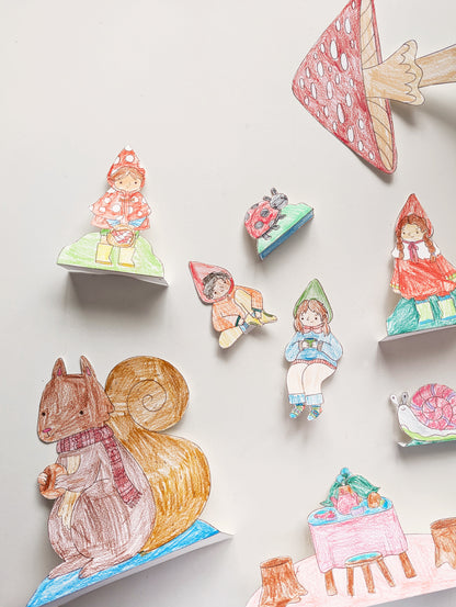 My Fall Friends Printable - Coloring Version