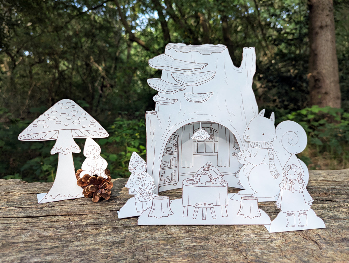 My Fall Friends Printable - Coloring Version