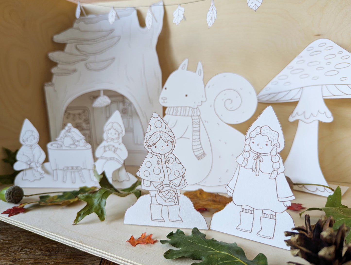 My Fall Friends Printable - Full Color Version